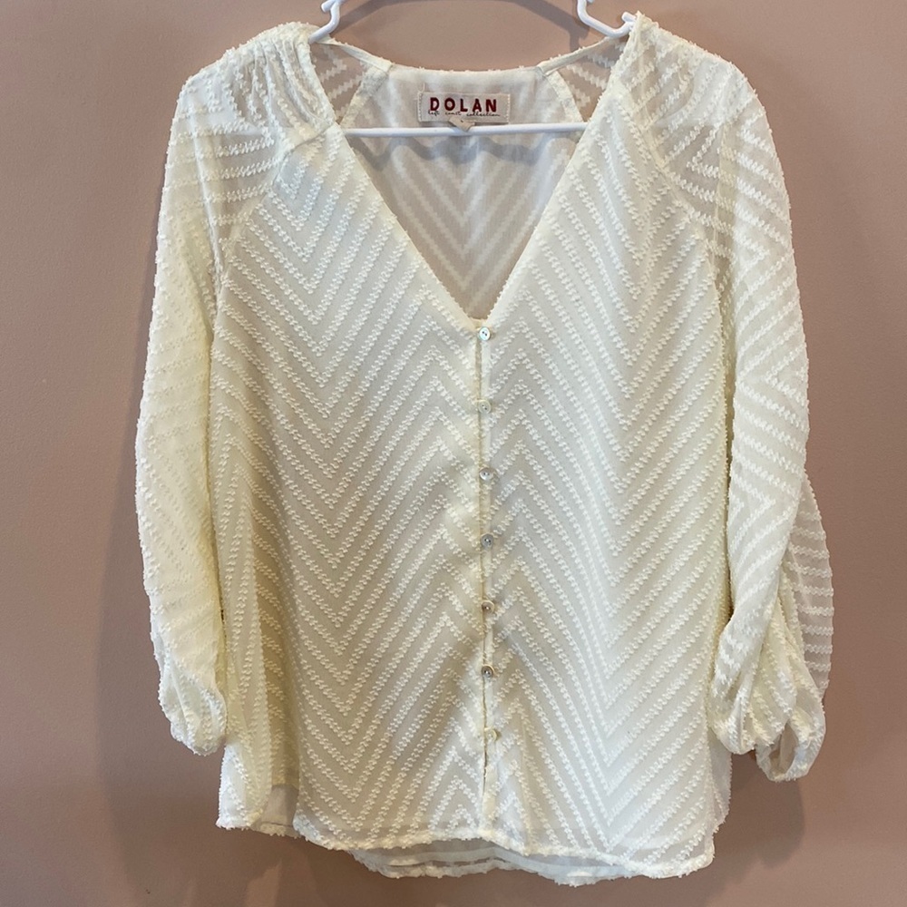 Anthropologie Dolan chevron blouse